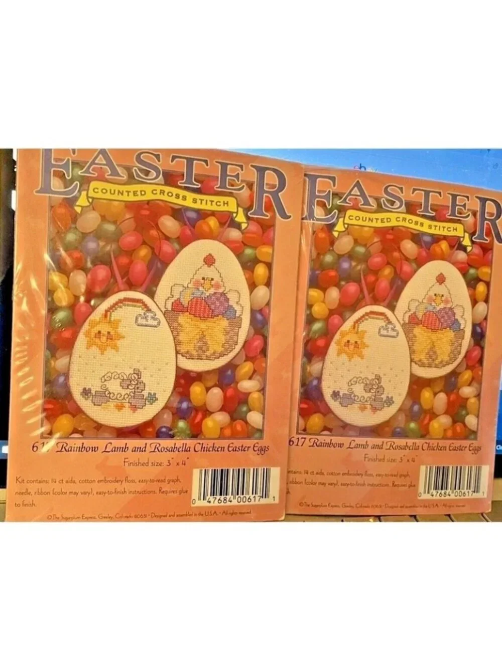 Cross Stitch Kits 3 Sugarplum Express Rainbow Lamb Clearance